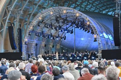 12.07.2025 ? Sommerkonzert der Landesregierung im Luftschiffhangar M?lheim/Essen ? 1.-stock-foto
