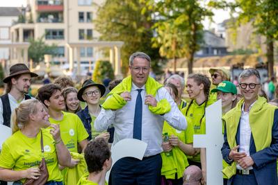 Gedenken an die Ahr Flutkatastrophe in Bad Neuenahr Ahrweiler 14.07.2025-stock-foto