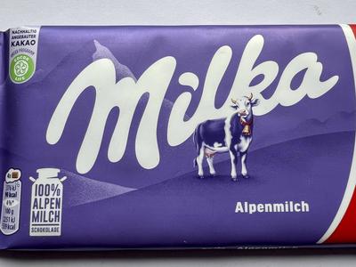 Symbol - Milka Schokolade-stock-foto