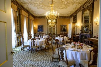 Noordeinde Palace and Royal Stables open to the public, Den Haag, The Netherlands-stock-photo