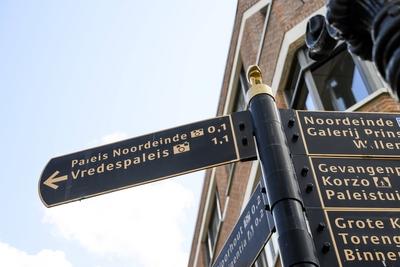 Noordeinde Palace and Royal Stables open to the public, Den Haag, The Netherlands-stock-photo