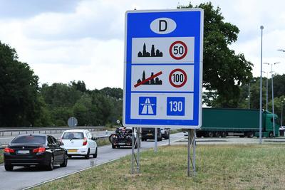 Grenzkontrollen an der deutsch-niederl?ndischen Grenze-stock-foto