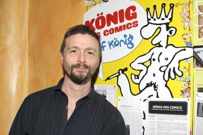Ralf Koenig, Premiere und Lesung, Koenig des Comics, Ein Portraet des schwulen Comic-Zeichners Ralf Koenig, Regie Rosa v-stock-foto