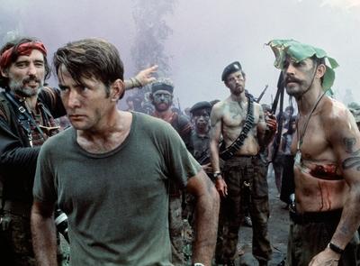 Dennis Hopper Martin Sheen Scott Glenn Frederic Forrest Apocalypse Now 1979 United Artists Los-stock-foto