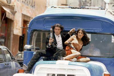 Once Upon a Time in Mexico (2003) - filmstill Salma Hayek, Antonio Banderas in Once Upon a Time in Mexico (2003) - - - E-stock-foto