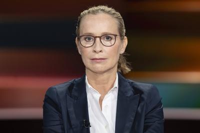 Prof. Frauke Brosius-Gersdorf (Juristin) 07/25 her Prof. Frauke Brosius-Gersdorf am 15. Juli 2025 in Markus Lanz TV Fern-stock-foto