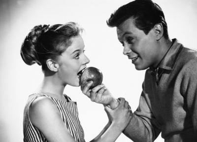 Vater, unser bestes St?ck, Deutschland 1957, Regie: G?nther L?ders, Darsteller: Peter Weck, Heidi Br?hl (?) UnitedArchi-stock-foto