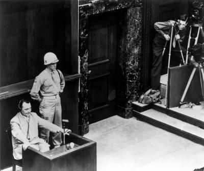 International Military Tribunal (IMT) November 20, 1945 - October 1, 1946 The defendant Hermann G?ring testifying durin-stock-foto