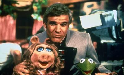 Miss Piggy, Steve Martin, Kermit the Frog, The Muppet Movie (1979) Henson Associates File Reference 33650_025THA For Ed-stock-foto