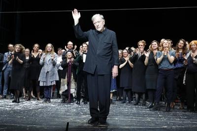 Claus Peymann, Abschied-stock-foto