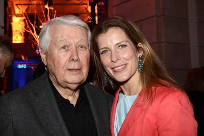 Peter Weck and Ursula Buschhorn attending the Blue Hour Party at the 64th Berlin International Film Festival / Berlinal-stock-foto