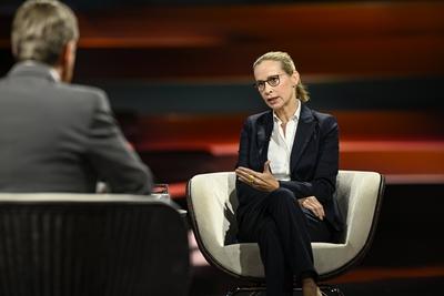 Markus Lanz mit Prof. Frauke Brosius-Gersdorf 07/25 her Markus Lanz und Prof. Frauke Brosius-Gersdorf am 15. Juli 2025 i-stock-foto