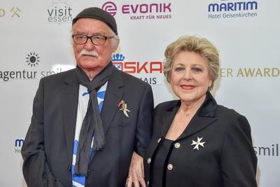 14. Steiger Award am 16.03.2019 im Casino der Zeche Zollverein in Essen Hans Werner Gei?end?rfer ( Regissuer ) bekommt-stock-photo