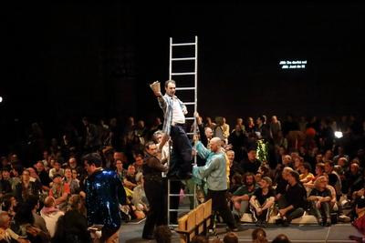 Deutsche Oper Berlin Aufstieg und Fall der Stadt Mahagonny-stock-photo