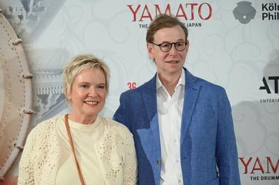 Moderatorin Birgit Lechtermann und ihr Mann Ingo Kersting-stock-foto