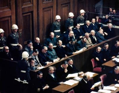 International Military Tribunal (IMT) November 20, 1945 - October 1, 1946 Court House, Room 600 (Justizgeb?ude, F?rther-stock-foto