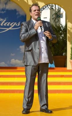 Rust, Germany - July 25, 2015: ARD TV Show Immer wieder Sonntags, Rehearsals with Singer Hein Simons Heintje ARD TV Sho-stock-foto
