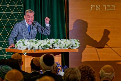 Feier  der Israelitischen Kultusgemeinde M?nchen und Oberbayern in der Hauptsynagoge Ohel Jakob .-stock-foto