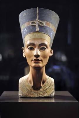Nofretete, Bueste ausgestellt im Neues Museum Berlin-stock-foto