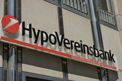 Hypo Vereinsbank Filiale, Bismarckstra?e, Charlottenburg, Bezirk Charlottenburg-Wilmersdorf, Berlin, Deutschland-stock-foto
