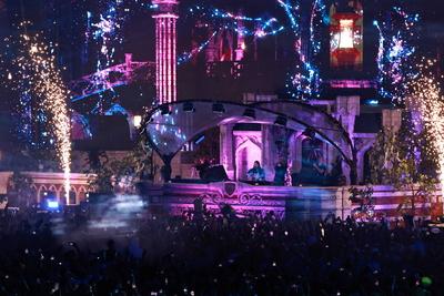 Tomorrowland Festival in Itu RECORD DATE NOT STATED Performance by North American DJ Steve Aoki, during Tomorrowland Bra-stock-photo