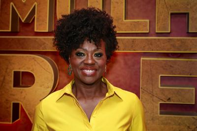 RIO DE JANEIRO, RJ - 19.09.2022: PR? ESTREIA DO FILME A MULHER REI - VIOLA DAVIS and her husband and producer of the fil-stock-photo