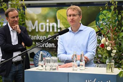 17.07.2025, 5 Jahre Willer.Wald ? Jubil?umsfeier im Holstein-Stadion mit Ministerpr?sident Daniel G?nther-stock-foto