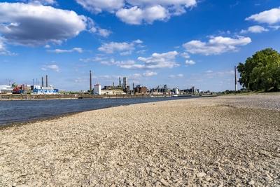 Niedrigwasser Rhein-stock-foto