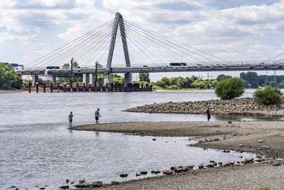 Niedrigwasser Rhein-stock-foto