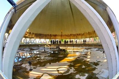 Kunst trifft Kraft ? Begegnungen im Heizkraftwerk Chemnitz-Nord-stock-foto