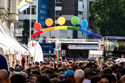 31. Lesbisch-Schwule Strassenfest in Sch?neberg-stock-foto