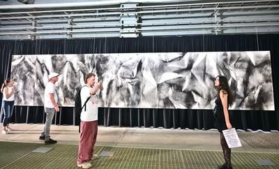 Kunst trifft Kraft ? Begegnungen im Heizkraftwerk Chemnitz-Nord-stock-foto