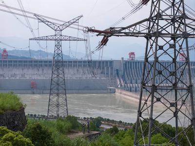 Three Gorges Energy Inspection in Yichang-stock-foto