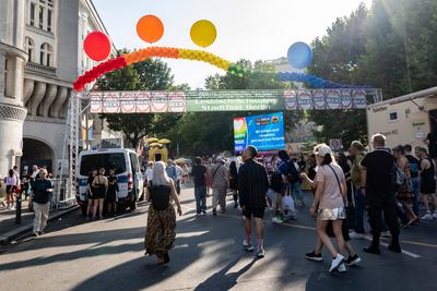 31. Lesbisch-Schwule Strassenfest in Sch?neberg-stock-foto
