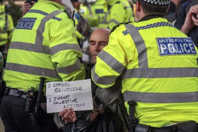 Palestine Actio Proscription Protest-stock-foto