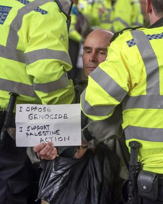 Palestine Actio Proscription Protest-stock-foto