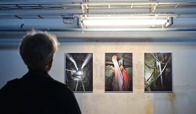 Kunst trifft Kraft ? Begegnungen im Heizkraftwerk Chemnitz-Nord-stock-foto