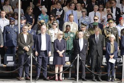 Deutschland, Berlin, Feierliches Gel?bnis von rund 250 Rekrutinnen und Rekruten der Bundeswehr anl?sslich des 81. Jahres-stock-foto