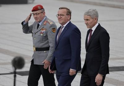 Generalinspekteur der Bundeswehr, General Carsten Breuer, Bundesminister der Verteidigung, Boris Pistorius, Prof. Dr. St-stock-foto