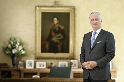 Speech Of King Philippe For National Day 2025-stock-photo