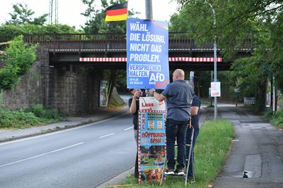 Wahlplakate - Kommunalwahlen 2025 NRW-stock-photo
