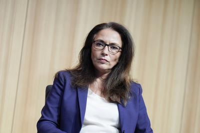 DGB, 2 Jahre Ampel-Regierung, Veranstaltung, FDP, Yasmin Fahimi, DGB-Vorsitzende 2 Jahre Ampel-Regierung ? Wo stehen wir-stock-photo