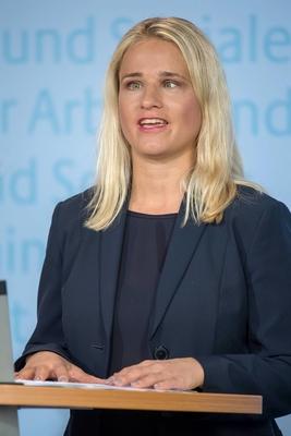 Verena Bentele Foto wurde am Mittwoch 09 05 2018 von dem Juristen Juergen J?rgen Dusel als Beh-stock-foto