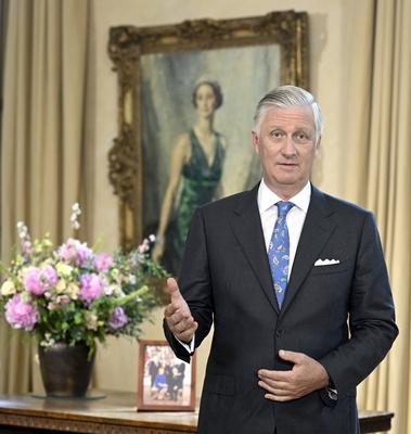 Speech Of King Philippe For National Day 2025-stock-photo