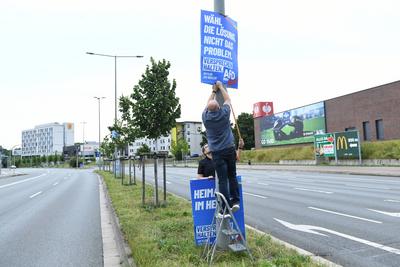 Wahlplakate - Kommunalwahlen 2025 NRW-stock-photo