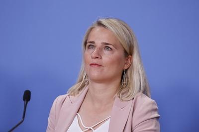 Verena Bentele, Pr?sidentin Sozialverband VdK, Deutschland, Berlin, Pressekonferenz: Sozialverband VdK Deutschland / Bu-stock-foto