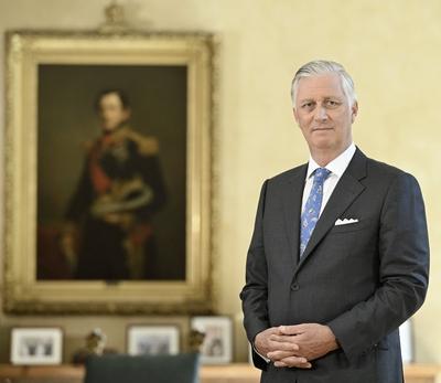 Speech Of King Philippe For National Day 2025-stock-photo