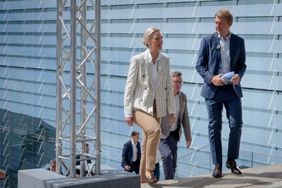 ARD-Hauptstadtstudio, Sommerinterview, AfD, Vorsitzende, Alice Weidel-stock-foto