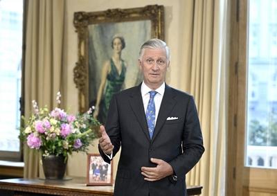 Speech Of King Philippe For National Day 2025-stock-photo