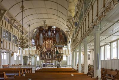 Marktkirche zum Heiligen Geist (Market Church of the Holy Spirit), nave Clausthal-Zellerfeld Harz Niedersachsen, Lower S-stock-foto